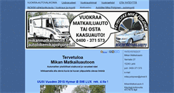 Desktop Screenshot of mikanmatkailuauto.fi