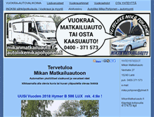 Tablet Screenshot of mikanmatkailuauto.fi